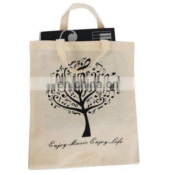 High density and durable music element pure cotton tote bag