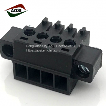 PCB Plug in Socket Cable Connector Terminal Block 3.5mm Pitch Female Power Connector With Screw Hole 30A UL EC381VM photo-2