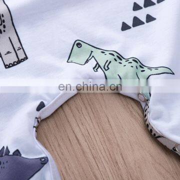 2019 Summer Dinosaur Animal Full Print KIDS BODYSUITS ROMPERS Infant Cotton Romper for 0-2years photo-6