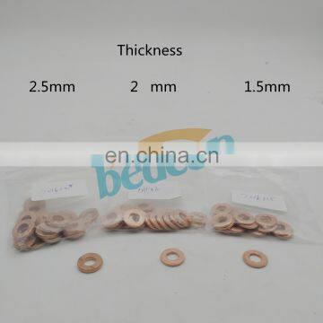 Diesel Fuel Engine Common Rail Parts Copper Gasket Adjusting Shim F00VC17503 F00VC17504 F00VC17505 1.5mm 2.1mm 2.5mm Thickness photo-2