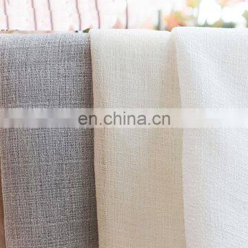 Wholesale Custom Simple Style Thicken Linen Sheer Decoration Curtain For Living Room Shower Window photo-6