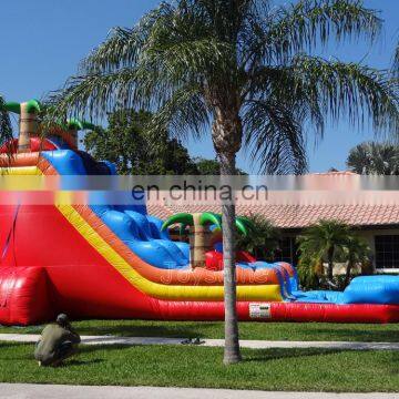 South Beach Waterslide Backyard Kids Water Slide Commercial Inflatable Tropical Slip and Slide With Pool photo-6
