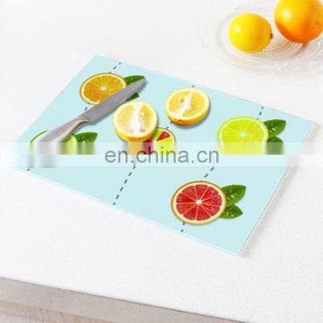 Customized Colorful Glass Cutting Board, Glass Chopping Board