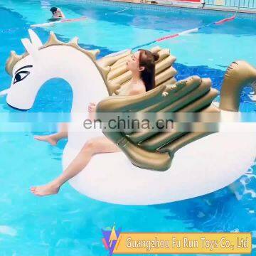 2019 unicorn swimming float/colorful water bed summer beach pool party