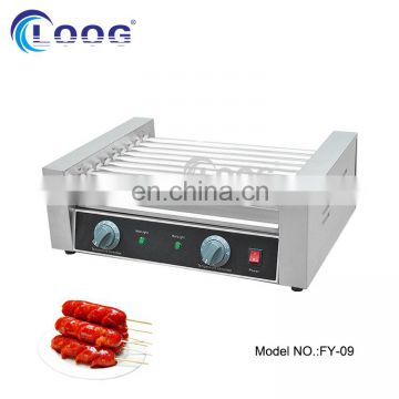 9 rollers hot dog grill / hot dog grill roller / sausage grill rollers