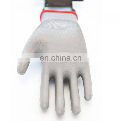 Non Slip Nylon Dipped PU Finger Tip Touch Screen Labor Working Gloves photo-3