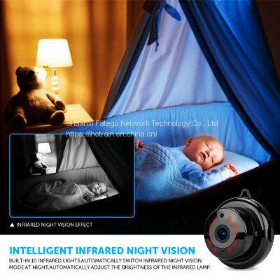 M3-Y-ER Mini Indoor Smart Wireless 1080P HD Camera for Home School Monitor With Infrared Light, European Power Cable Standard photo-3