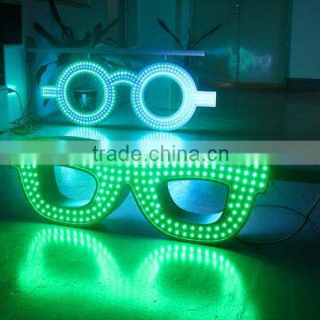 Wireless LED Pixel Light Flashing Green/ Blue LED Optician Sign