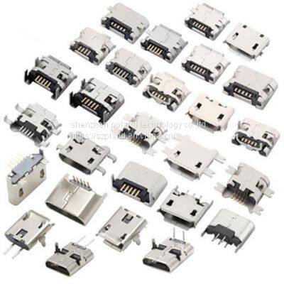 Mini USB connector Micro usb USB AF 2.0/3.0 USB BF USB socket ，type-c ,MK5P, USB data cable charging plug socket