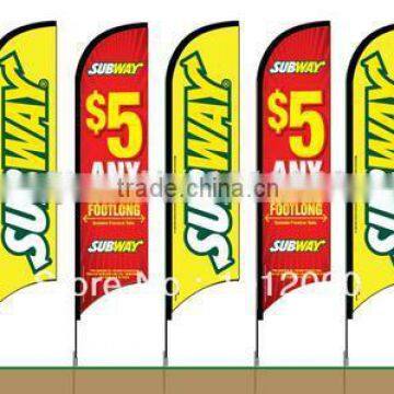 Feather swooper flag flying banner feather flag with flagpole