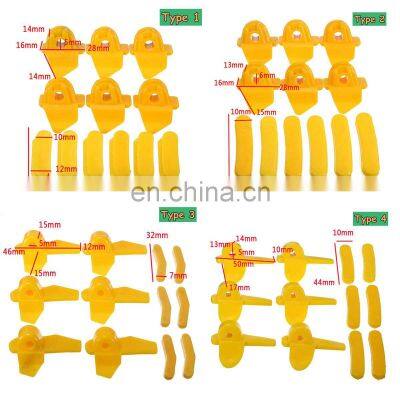 12Pcs/Set Tyre Nylon Mount Demount Machine Accessories Head Insert Rim Protector Tyre Changer Rim Protectors Yellow photo-2