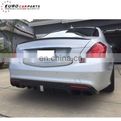 W222 Diffuser Fit for S-class W222 2014-2016y S63/S65 to B-style Plastic S63 Diffuser With Exhaust Tips photo-2
