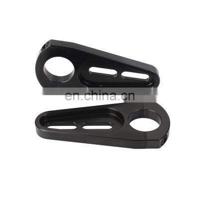 Black Aluminum Fuel Tank Mount Tube Clamps Racecar Parts photo-3
