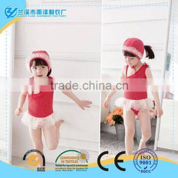 2015 Hot Sell Cute Swimsuit Baby Girl Swinsuit Pink Girl Swimsuit With Hat                        
                                                Quality Choice