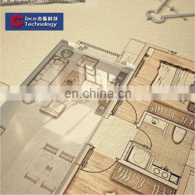 Small Villa Plans House Rendering Design Plan,3d Rendering Residential Building photo-2