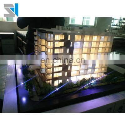 Physical architectural model for presentation, miniature architectural mockups