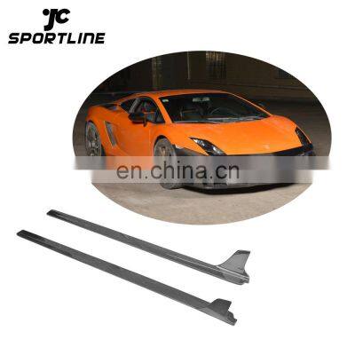 Carbon fiber Car Side Skirts for Lamborghini Gallardo LP550 LP560 LP570 08-12