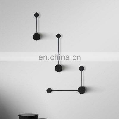 Nordic Black Minimalist Wall Lamp Creative Modern Personality Bedroom Bedside Lamps