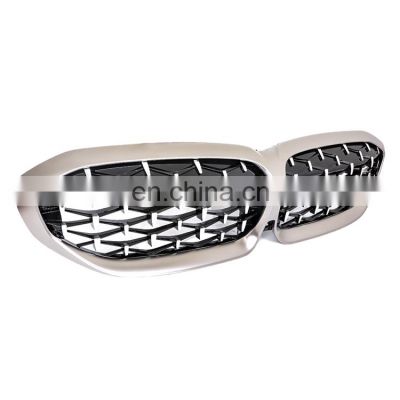 Diamond grille Car Front Grille For BMW New 3 Series G20 G28 320i 325i 330i Auto Parts