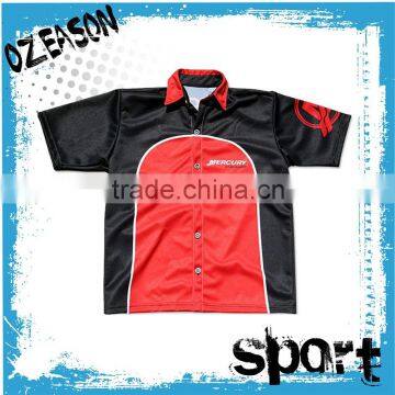 2016 OEM 100% polyester dye sublimation fishing polo shirt