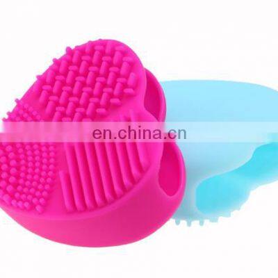 Silicone makeup brush cleaning mat cosmetic cleaning tools Silicone Makeup Brush Cleaner Egg