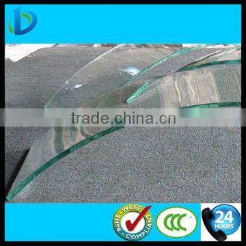 curved glass panels