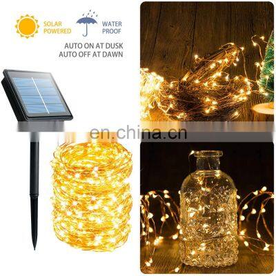 Best Outdoor Garden Solar Power Holiday Lighting Mini Christmas Party Led Warm White String Lights