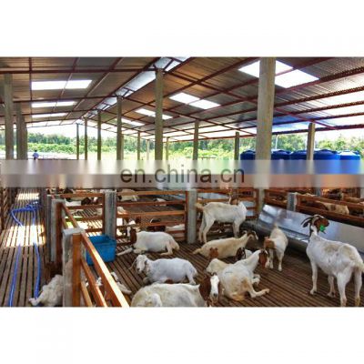 China supplier prefabricated steel structure goat farm sheep animal farming design shed house