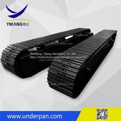 Custom 60 Tons Crawler Mobile Crusher Chassis Steel Track Undercarriage for Heavy Machinery From China photo-2