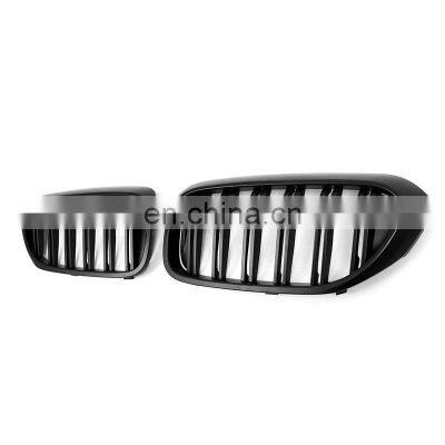 For BMW 5 Series G30 G38 Front Grill for Double Slat Line Matt Black M5 Style Replacement Kindly Grill 2017-2020 photo-3
