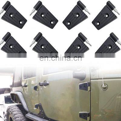 NEW Auto Parts Black Exterior Door Hinge Cover with American flag pattern for Jeep JK Wrangler JK 07-17/4door