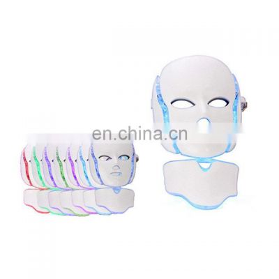 7 Colors Beauty Therapy lamp Photon LED Facial Mask Light Skin Care Wrinkle Acne Removal Face Neck Rejuvenation LED face MASK