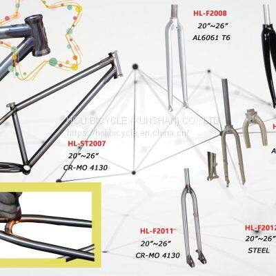 CR-MO bicycle frame & CR-MO bicycle fork