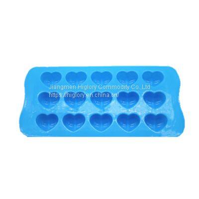 3D DIY Kitchen Accessories Fondant Candy Cake Chocolate Silicone Baking Mold 10 Cavity Love Heart Shaped Breakable Silicone Mold photo-2