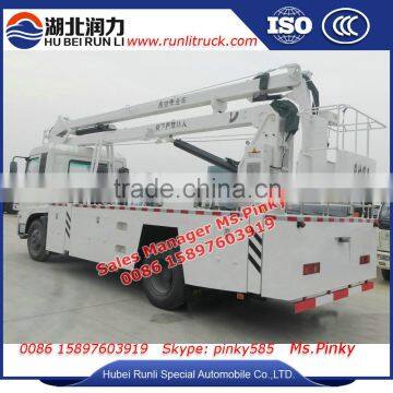 Overhead Working Truck 20m Street Light Maintenance Vehicles For Sales by our Factory