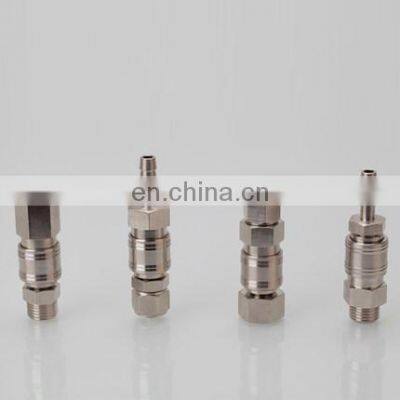 European Style Mini Copper Nickel-plated Air PU Hose Quick Connect Pneumatic Quick Fitting photo-2