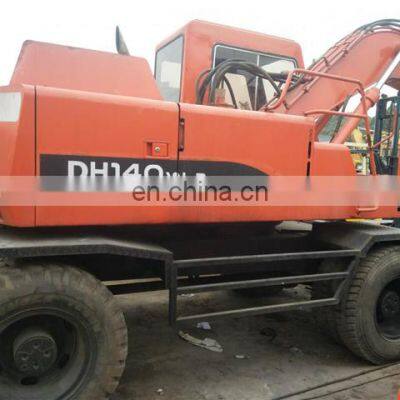 new stock used wheel digger dh140 , dh140w-7 doosan wheel excavator , doosan dh140 dx140 dh150 dx150