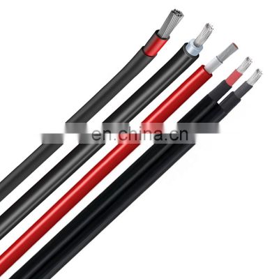 2x2.5mm 2x4mm 2x6mm 2x10mm Pvc Xlpe Exlpe Insulation Dc Pv Solar Cable