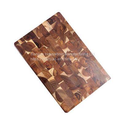 Premium OEM/Wholesale Custom Personalized Multifunction Acacia Wood Chopping Boards Block Kitchen Wooden End Grain Cutting Board photo-5