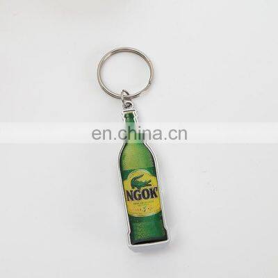 Customization Epoxy Metal Beer Bottle Opener with Keychain