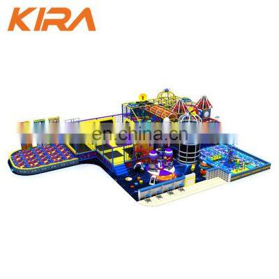 High Quality Kids Space Theme Indoor Playground With Big Slides for Sale photo-5