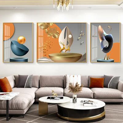 Abstract canvas oil painting wall art decoration crystal porcelain painting