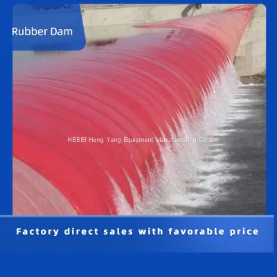 Water filled inflatable rubber dam,