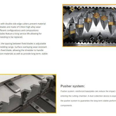 Heavy-Duty Single-Shaft Tire Rubber Products Shredder Machine photo-3