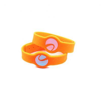 Small Size Waterproof Rfid Bracelet Passive Silicone Mifare Nfc Wristband for Children Kids photo-4