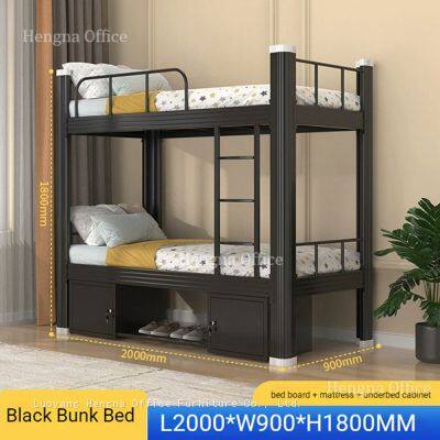 Space Saving Bed With High Frame HG-BB009 With Non-slip Ladder |1.2m/1.5m Bunk Bed Ideas for Small Rooms & Hostel Accommodation photo-3