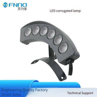 6w Led Outdoor Waterproof Corrugated Lights, 2*6w High and Low Voltage Ancient Town Tile Lights, Led Corrugated Spotlights photo-3