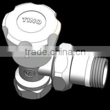 cheap chromed straight manual radiator valve