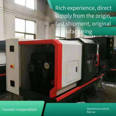 ck6140 cnc lathe with high precision automatic loading and unloading manipulator for horizontal machining