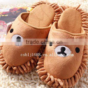 Factory direct convenient chenille slippers for household cleaning